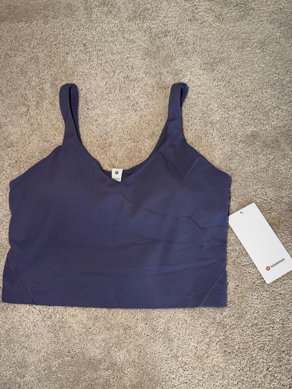 lululemon athletica Navy Crop Tank Top
